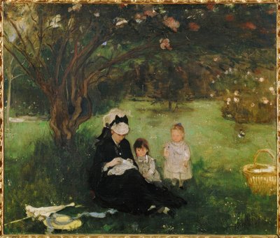Lilacs at Maurecourt by Berthe Morisot