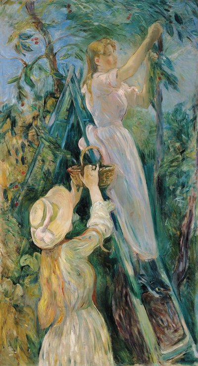 The Cherry Pickers, 1891 by Berthe Morisot