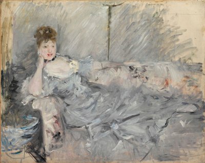 Woman in Grey Reclining by Berthe Morisot