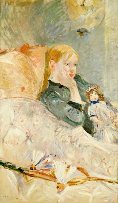 Young Girl with a Doll, 1896 by Berthe Morisot