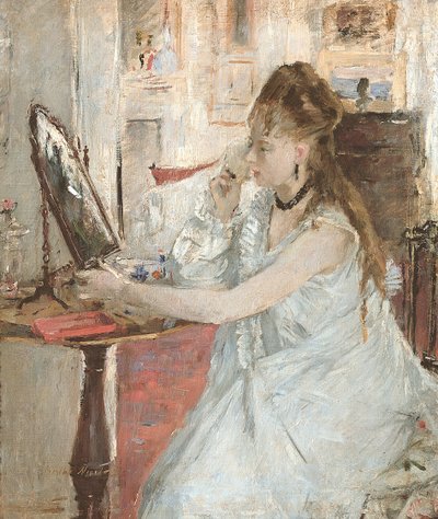 Young Woman Powdering Her Face by Berthe Morisot