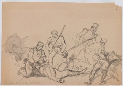 Gurkhas Rifling the Dead Sikhs by Bethune Donald Grant
