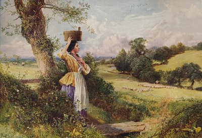 The Milkmaid by Birket Foster