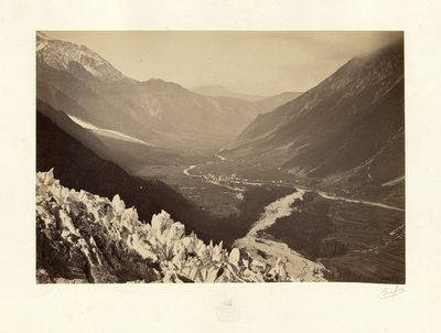 The Valley of Chamonix, View of Chapeau by Bisson Frères