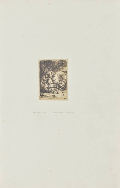 The Flight into Egypt: Small Plate by Bisson Frères