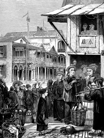 Chinese quarter of San Francisco by Bohuslav Kroupa