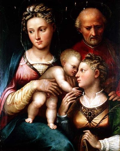The Mystic Marriage of St. Catherine by Bolognese School