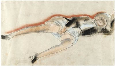 Erotic Drawing by Boris Dmitrievich Grigoriev