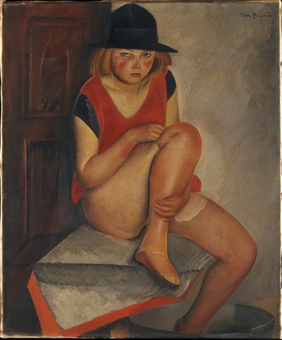 The Model, ca 1926 by Boris Dmitrievich Grigoriev