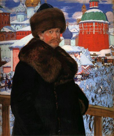 Self-Portrait, 1912 by Boris Mikhailovich Kustodiev