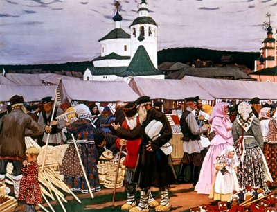 Fair by Boris Mikhailovich Kustodiev