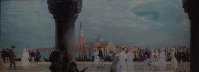 Promenade in Venice, 1907-1908 by Boris Mikhailovich Kustodiev