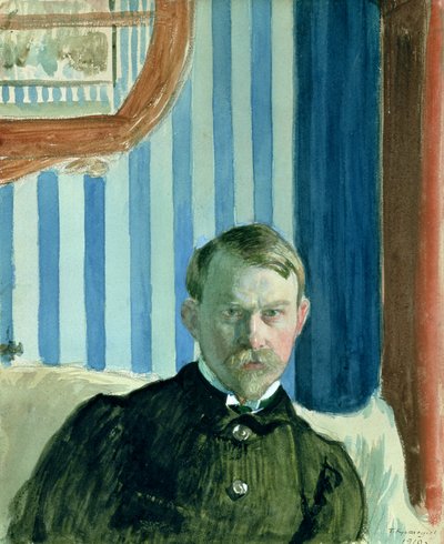 Self Portrait by Boris Mikhailovich Kustodiev