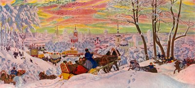 Shrove-Tide by Boris Mikhailovich Kustodiev