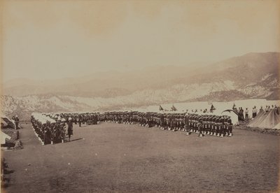 Church Parade, 92nd Highlanders by Bourne and Shepherd