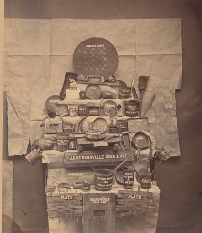 Relics of Andersonville Prison, June 1866 by Brady and Co
