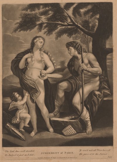 Judgment of Paris by British 18th Century