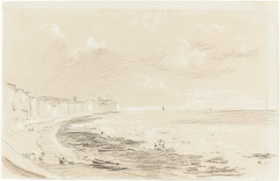 Sea Coast Scene by British 19th Century