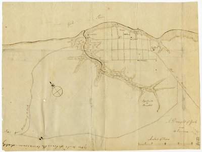 Map of Yorktown, Virginia, October 1781 by British School
