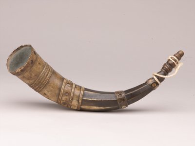 Powder horn, c.1780 by British School