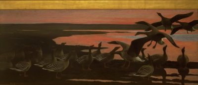 Wild Geese by Bruno Liljefors