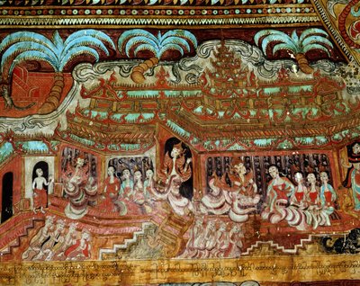 A court scene by Burmese School