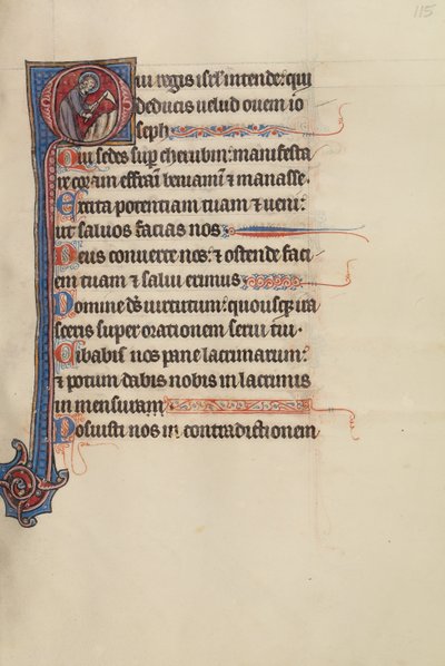 Initial O: God Tending the Vineyard by Bute Master