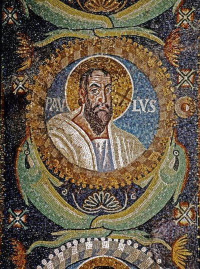 Paulus: Byzantine Mosaic, 6th century by Byzantine School