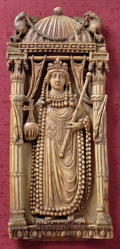 Relief carving of an Empress, c.500 AD by Byzantine School