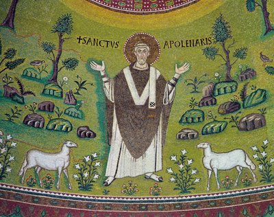 St. Apollinare (d.c.79) (mosaic) by Byzantine School