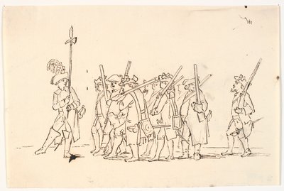 Citizen Militia. Satirical Sheet by C.A. Lorentzen