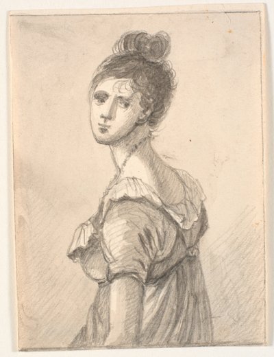 Half-Figure Female Portrait by C.A. Lorentzen