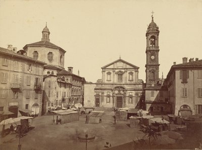 Views of Milan: Piazza Santo Stefano by C.D. Wagner