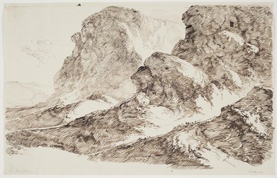 Mountain Landscape by C.F. von Rumohr