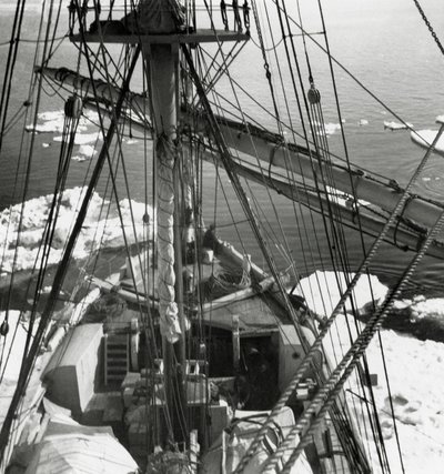 Schooner Stella Polare meeting first ice by J.B. and Brown J. Rowbotham