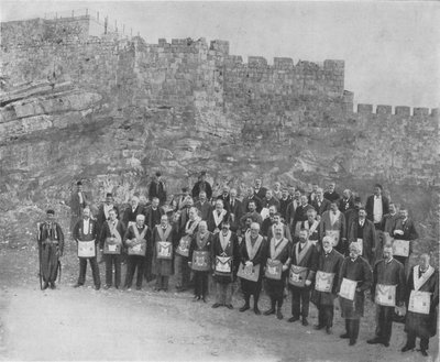English Freemasons at Jerusalem by CN Tadros