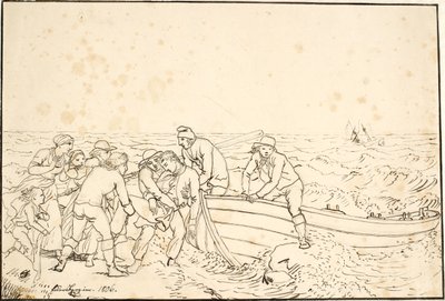 The Fishermen from Hornbæk by Christoffer Wilhelm Eckersberg