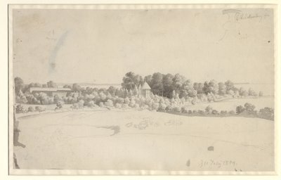 The Manor House Nordfelt on Møn by Christoffer Wilhelm Eckersberg