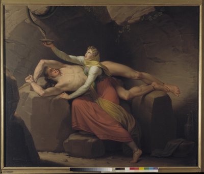 Loki and Sigyn by Christoffer Wilhelm Eckersberg
