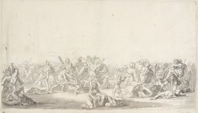 The Rape of the Sabine Women by Christoffer Wilhelm Eckersberg