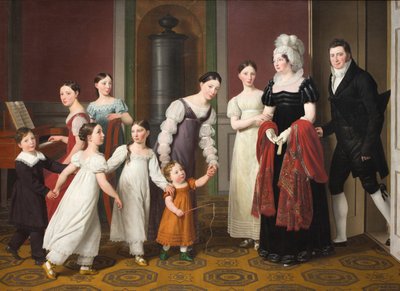 The Nathanson Family by Christoffer Wilhelm Eckersberg