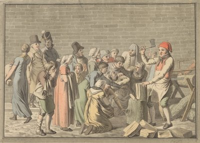 Distribution of Firewood to the Poor by Christoffer Wilhelm Eckersberg