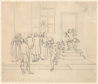 Outside the Tallotteri Collection by Christoffer Wilhelm Eckersberg