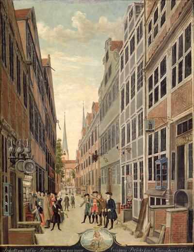 Fire in Hamburg (1775) by C. F. Feldt
