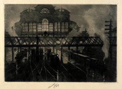 Grand Central Station at Night by C. F. William Mielatz