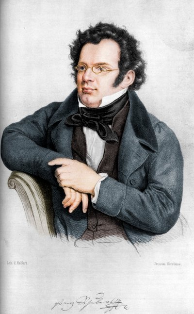 Franz Peter Schubert 1797-1828, Austrian composer by C Helfert