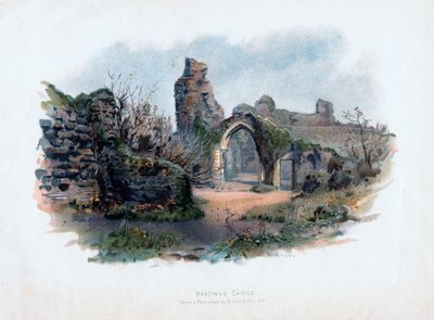 Hastings Castle, Sussex, 1895 by C. Wilkinson