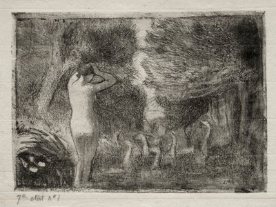 Bather and Geese, 1895 by Camille Jacob Pissarro