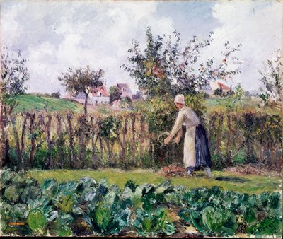 In the garden by Camille Jacob Pissarro
