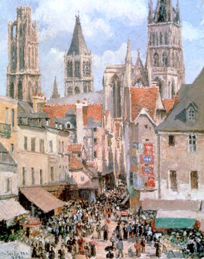 Levine and Walk Rouen, 1898 by Camille Jacob Pissarro